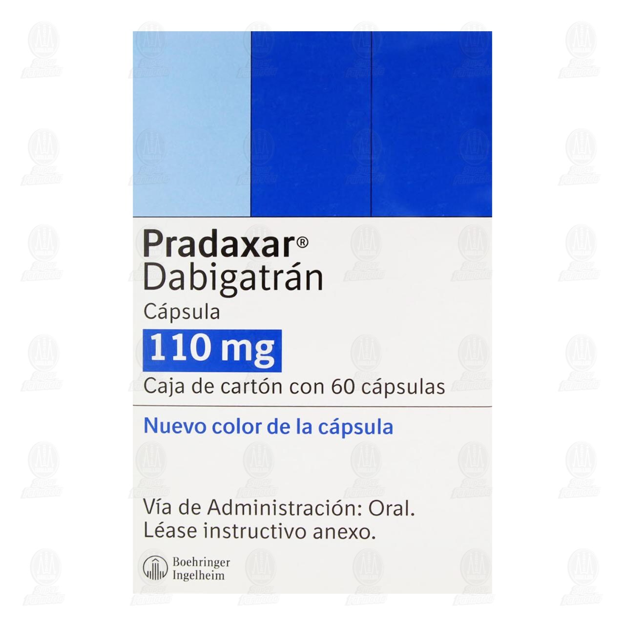 Pradaxar 110 mg, 60 C&aacute;psulas. image number 1