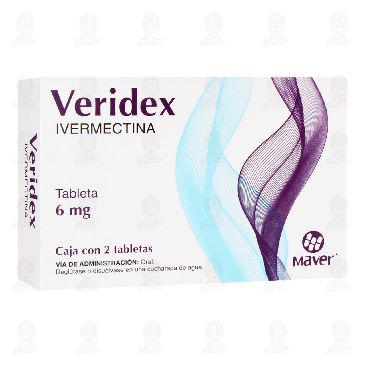 Veridex 6 mg, 2 Tabletas. image number 0