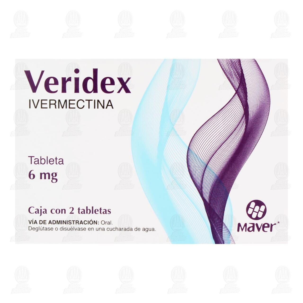 Veridex 6 mg, 2 Tabletas. image number 1