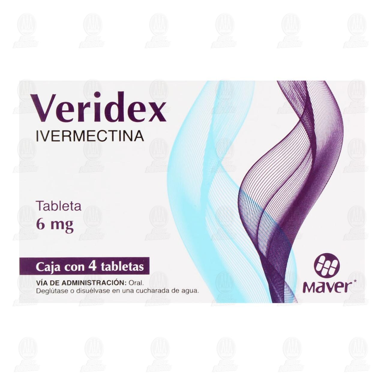 Veridex 6 mg, 4 Tabletas. image number 1