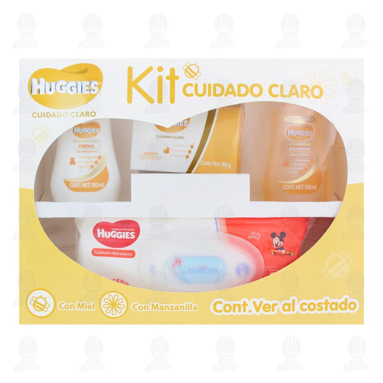 Estuche Huggies Cuidado Claro con Crema + Shampoo + Jab&oacute;n + Toallitas H&uacute;medas, 4 pzas. image number 1