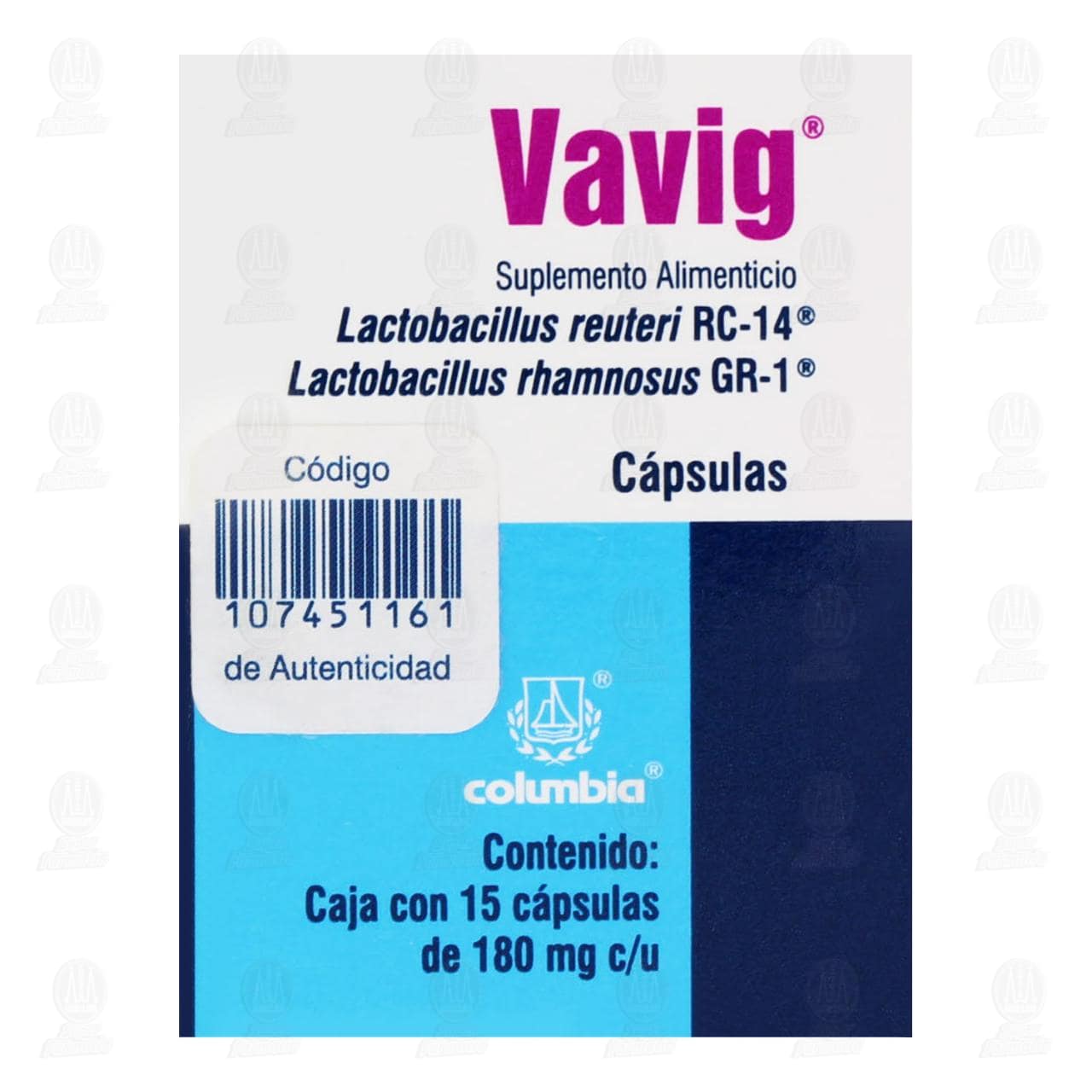 Vavig 180 mg, 15 Cápsulas. image number 2