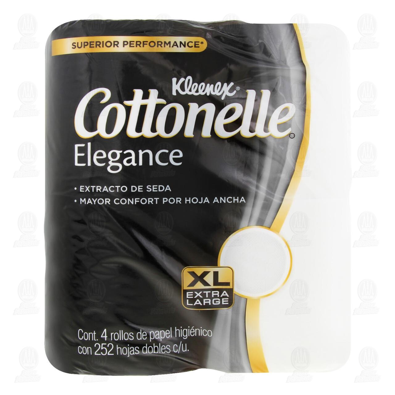 Papel Higiénico Kleenex Cottonelle Elegance Extracto de Seda, 4 pzas. image number 1