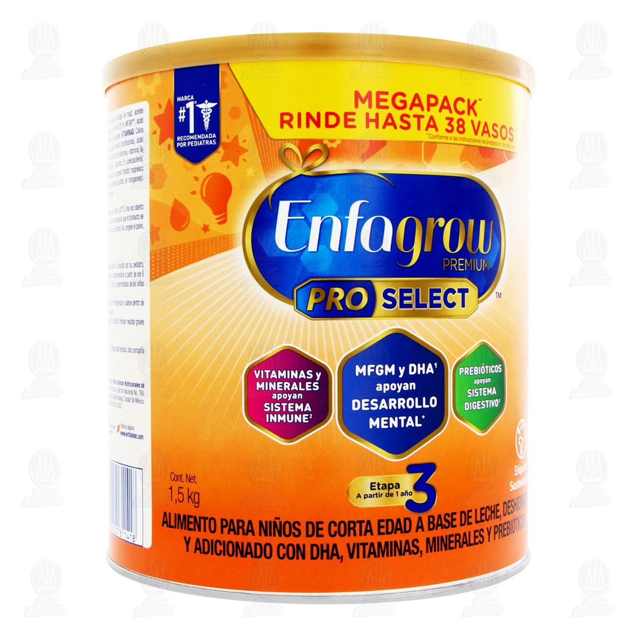 Enfagrow Premium Pro Select Etapa 3 Fórmula Infantil a Partir de 1 año, 1.5 kg.