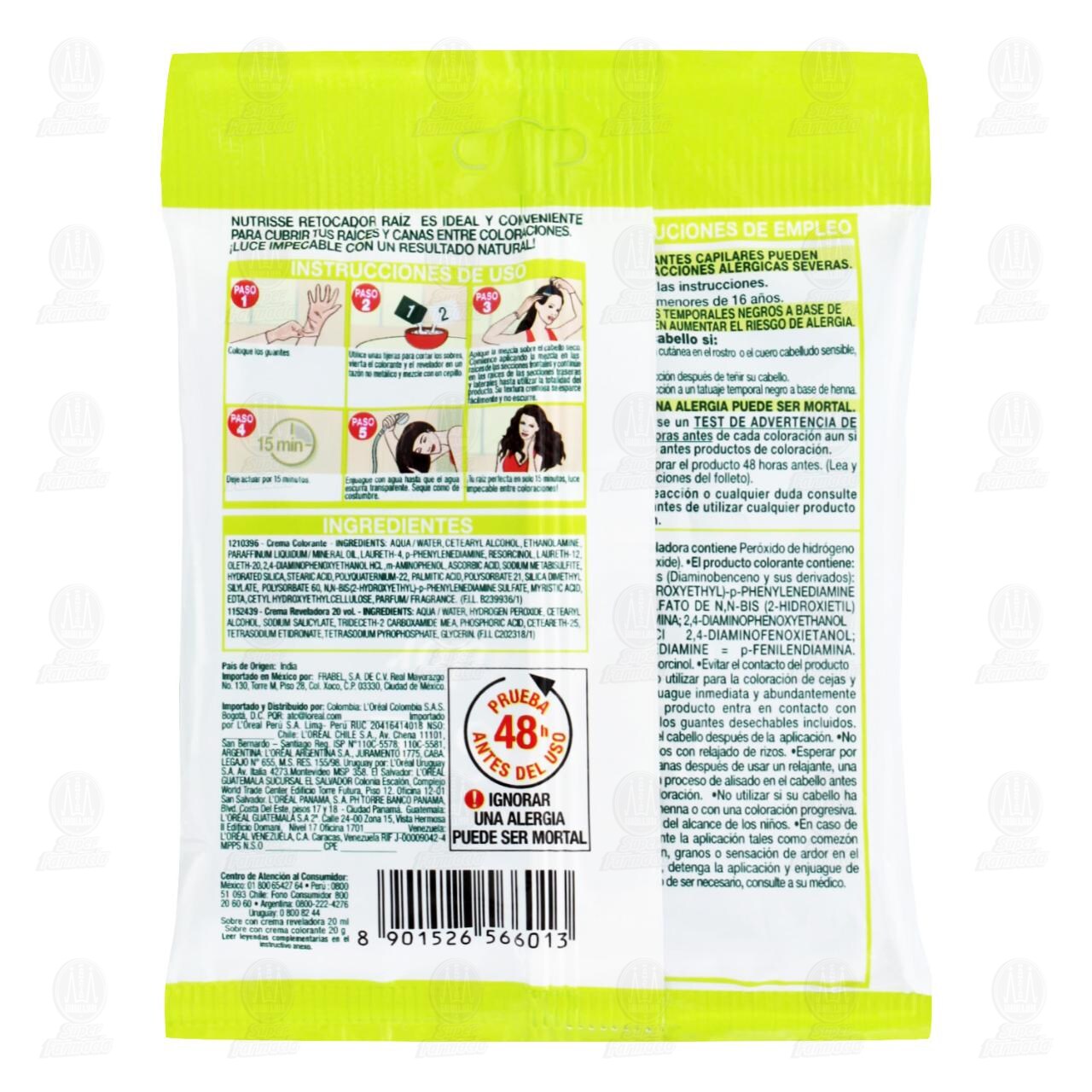 Retocador de Ra&iacute;z Garnier Nutrisse en Crema Tonos Negros Intensos (10), 1 pz. image number 1