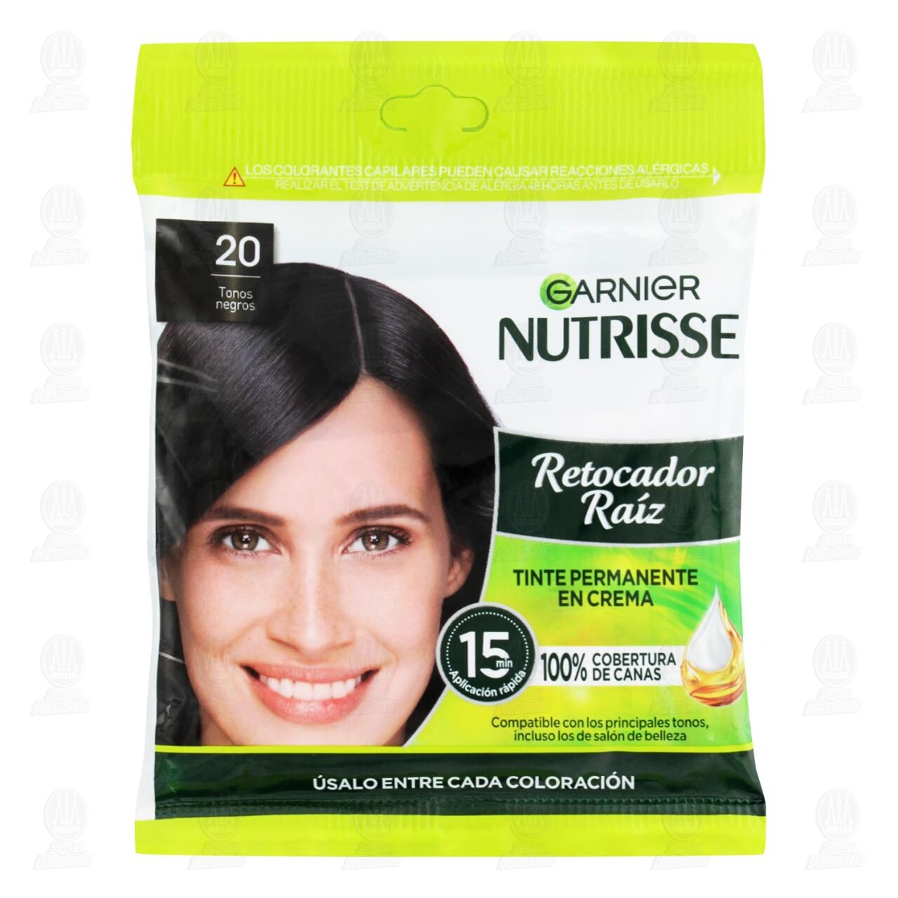 Retocador de Ra&iacute;z Garnier Nutrisse en Crema Tonos Negros (20), 1 pz.