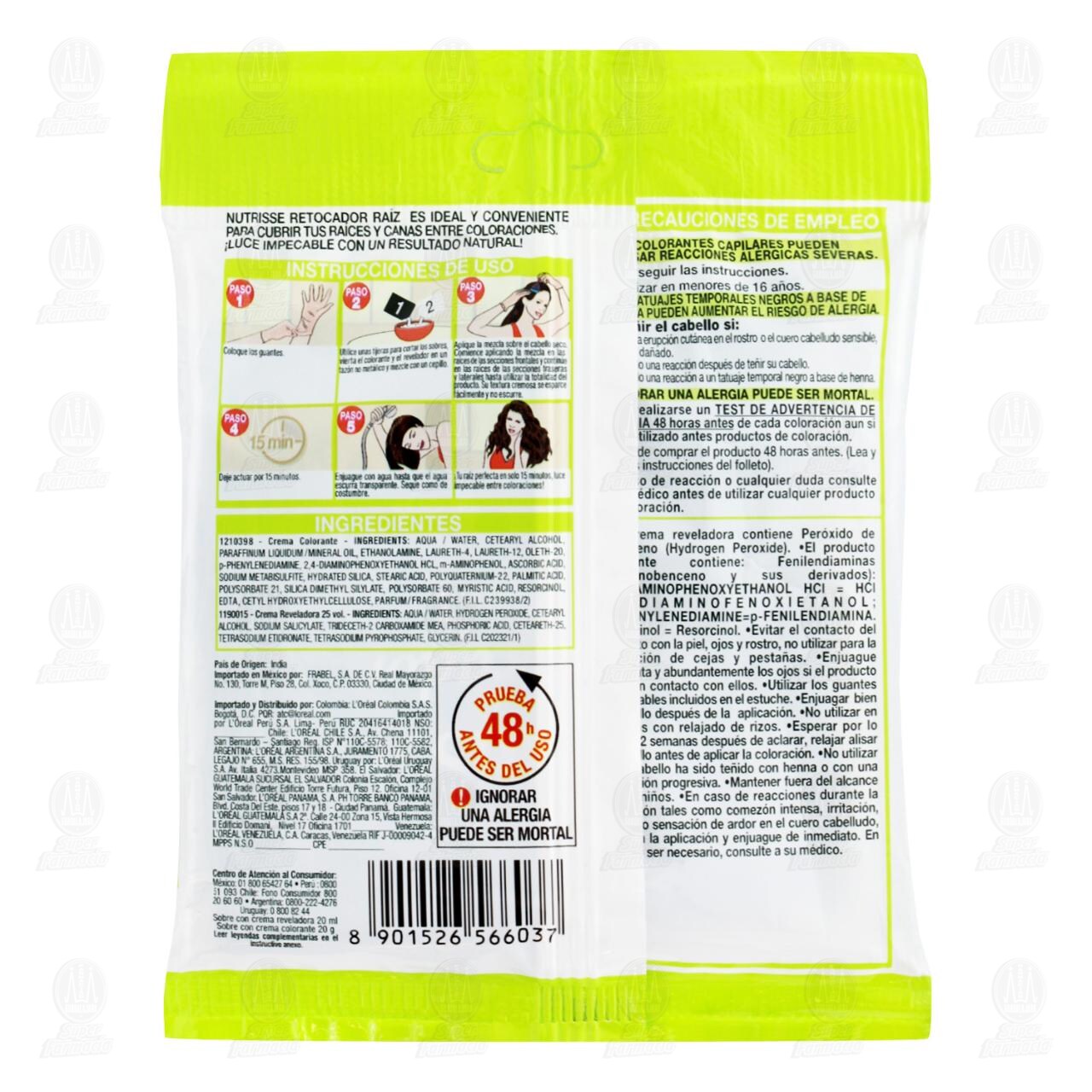 Retocador de Ra&iacute;z Garnier Nutrisse en Crema Tonos Casta&ntilde;os Oscuros (30), 1 pz. image number 1