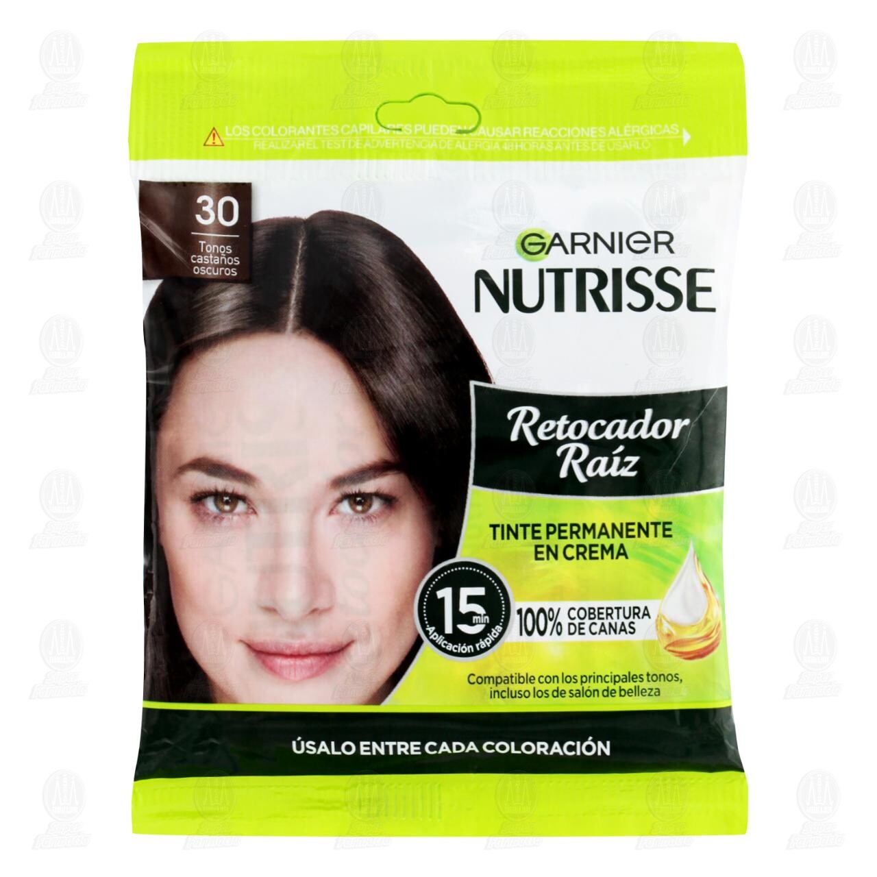 Retocador de Ra&iacute;z Garnier Nutrisse en Crema Tonos Casta&ntilde;os Oscuros (30), 1 pz. image number 0