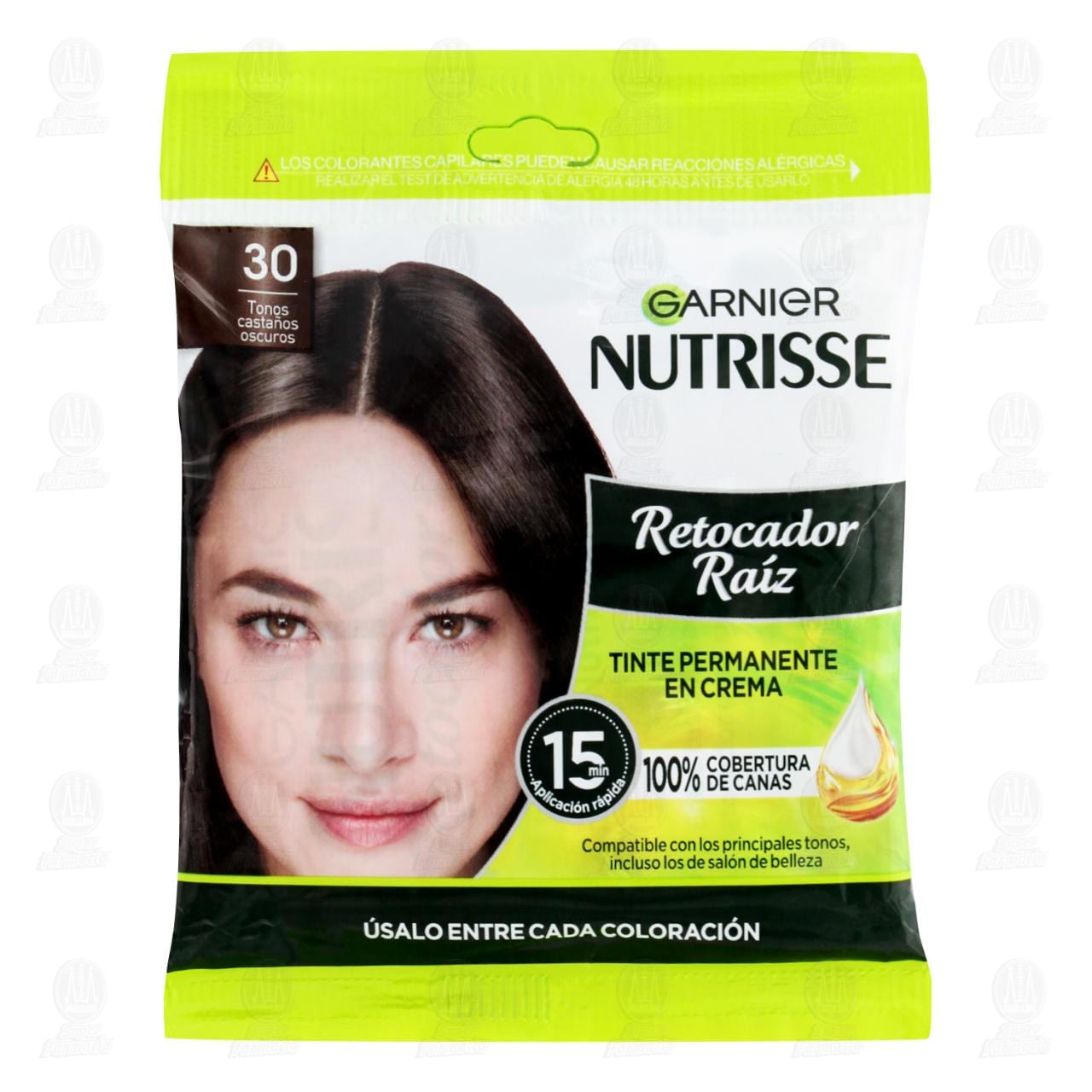 Retocador de Ra&iacute;z Garnier Nutrisse en Crema Tonos Casta&ntilde;os Oscuros (30), 1 pz. image number 0