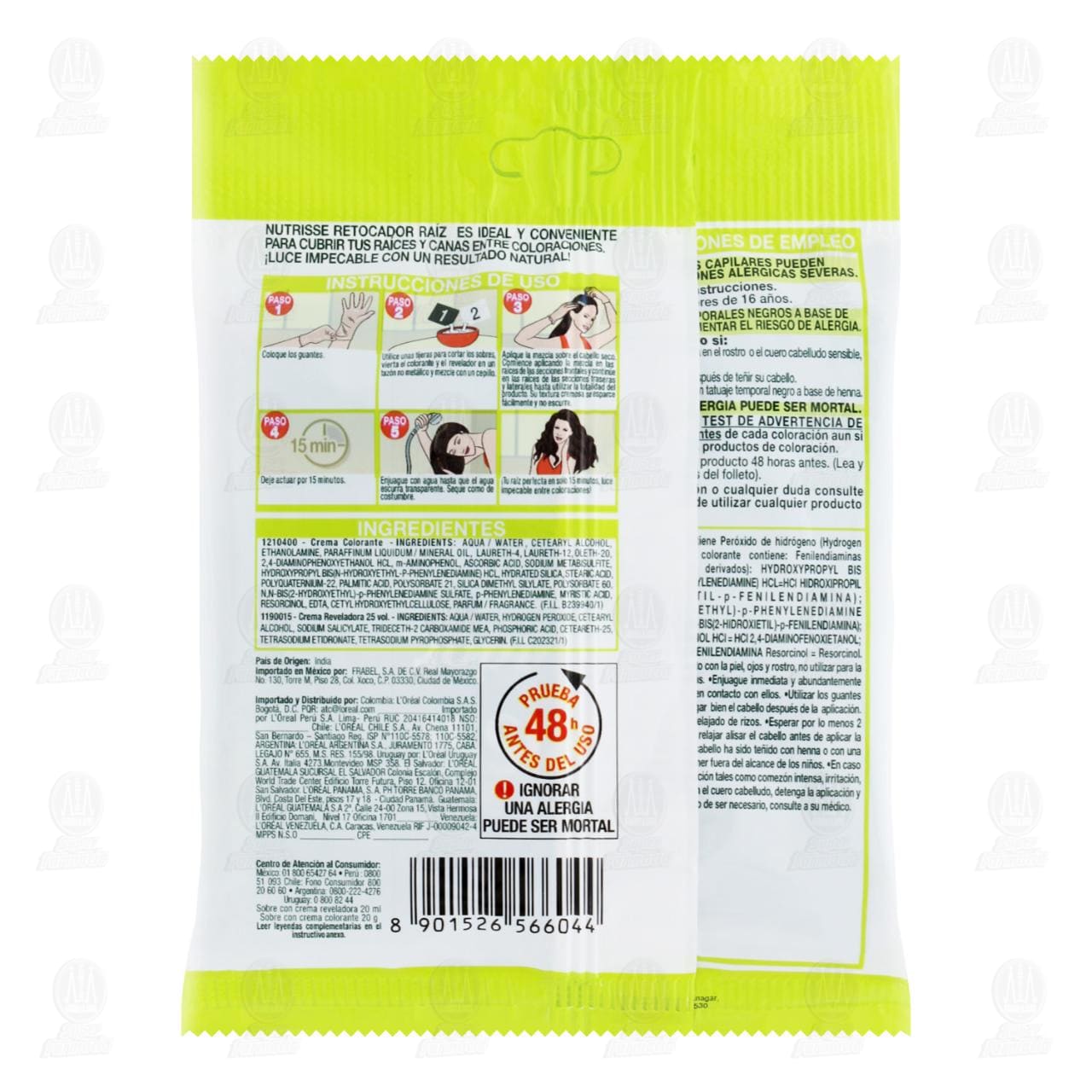 Retocador de Ra&iacute;z Garnier Nutrisse en Crema Tonos Casta&ntilde;os Claros (50), 1 pz. image number 1