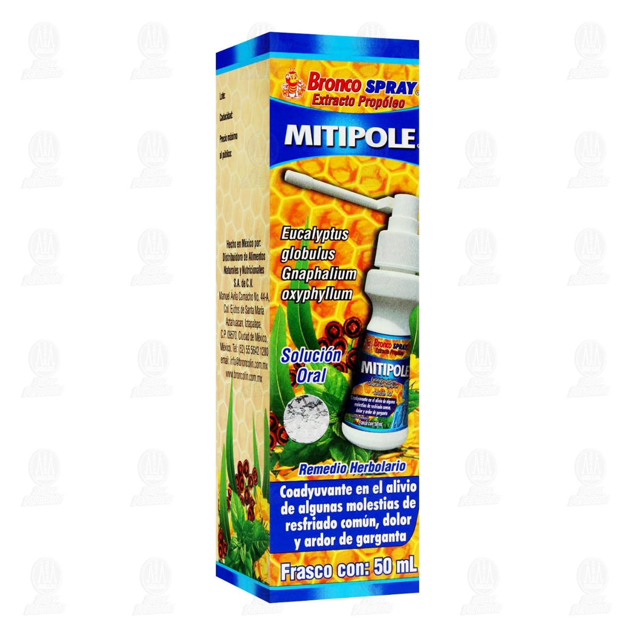 Mitipole Solución Oral Bronco Spray, 50 ml.