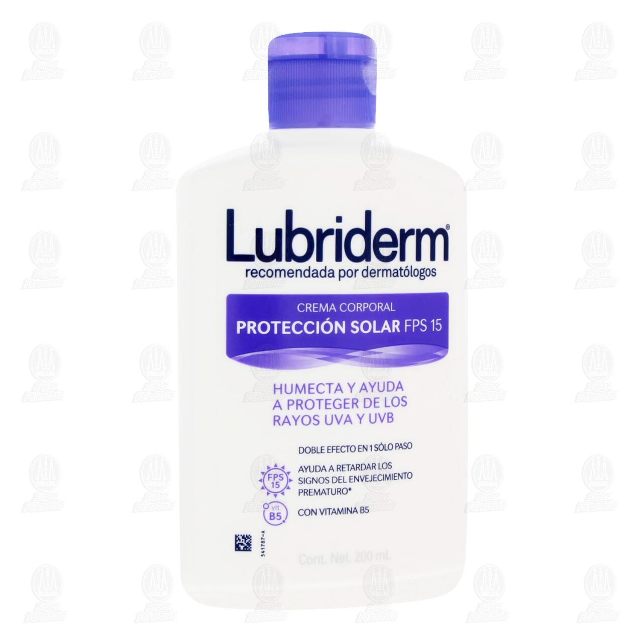 Crema Corporal Lubriderm Protección Solar UV 15, 200 ml. image number 0