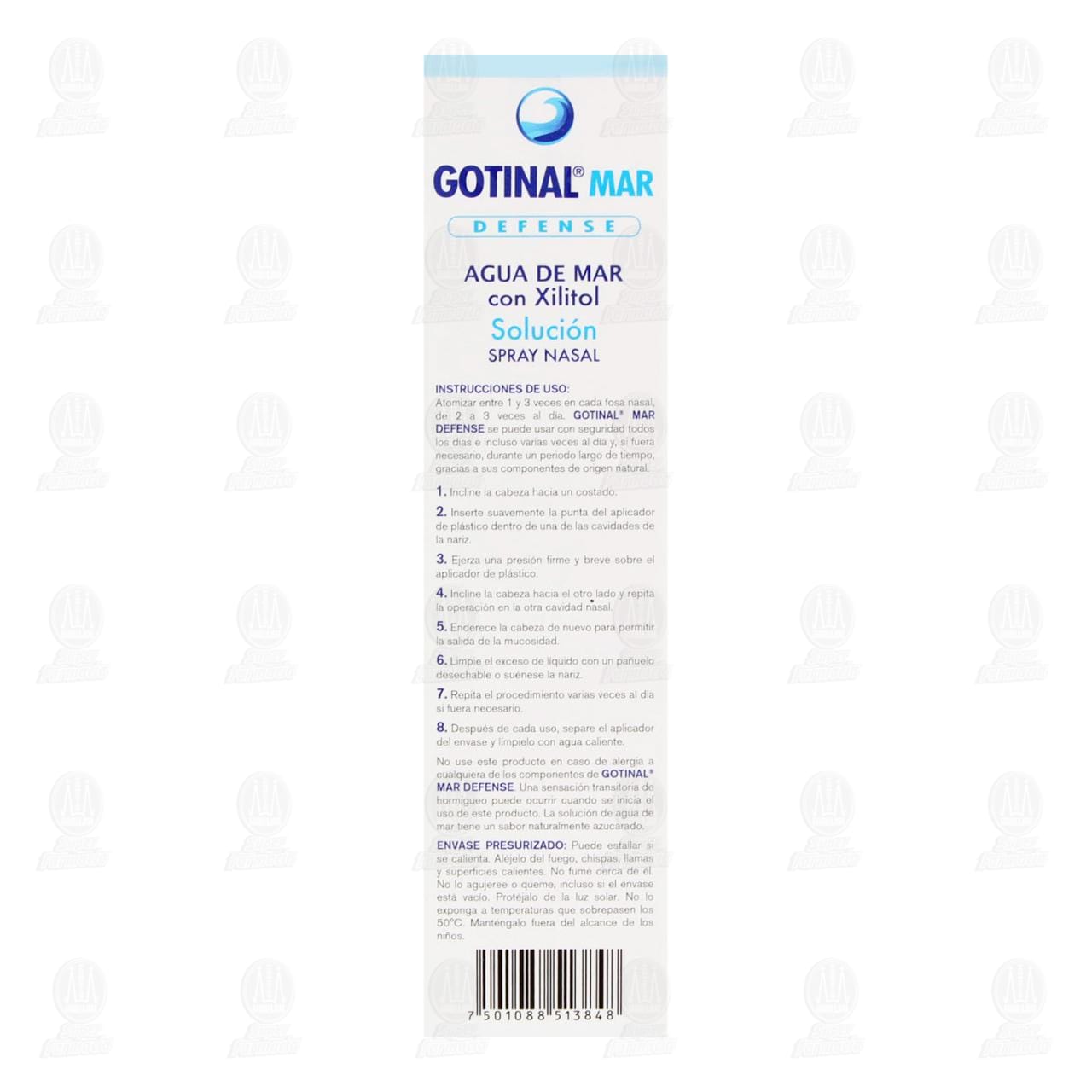 Gotinal Mar Defense Spray Nasal, 50 ml. image number 3