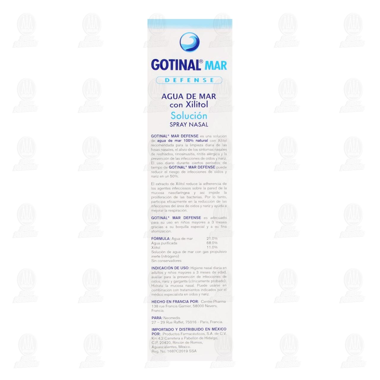 Gotinal Mar Defense Spray Nasal, 50 ml. image number 2