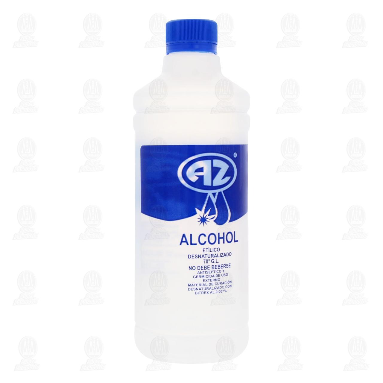 Alcohol Etílico AZ Desnaturalizado, 500 ml.