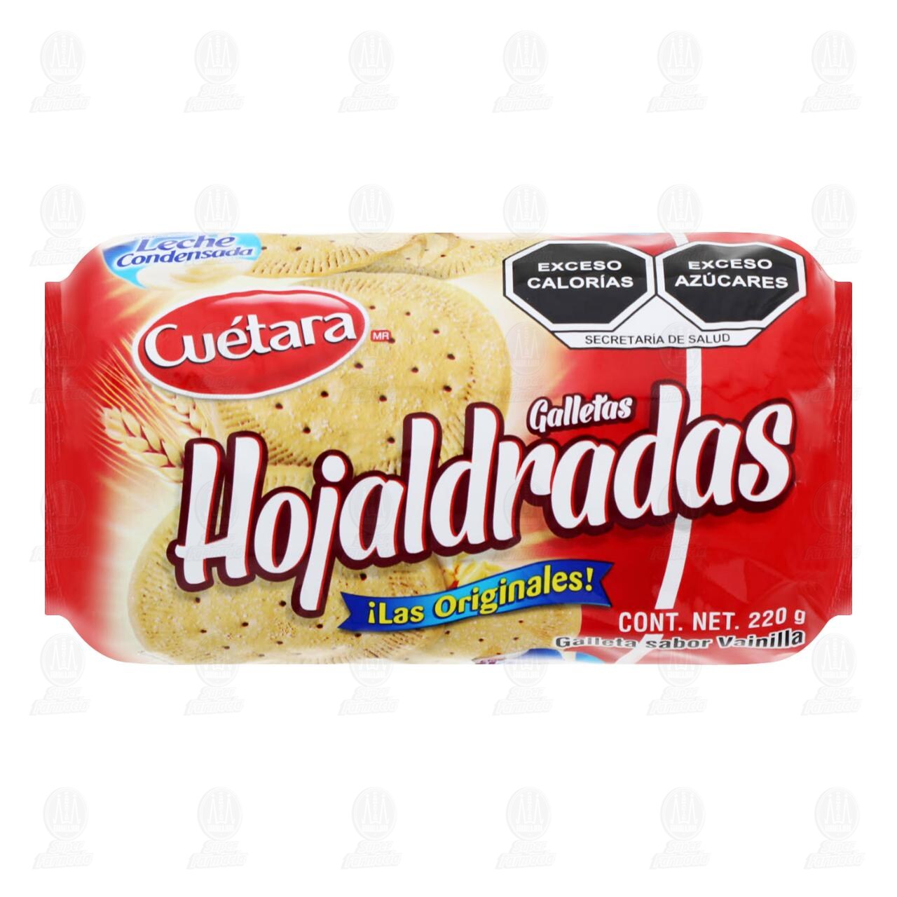 Galletas Cu&eacute;tara Hojaldradas Sabor Vainilla, 220 gr.