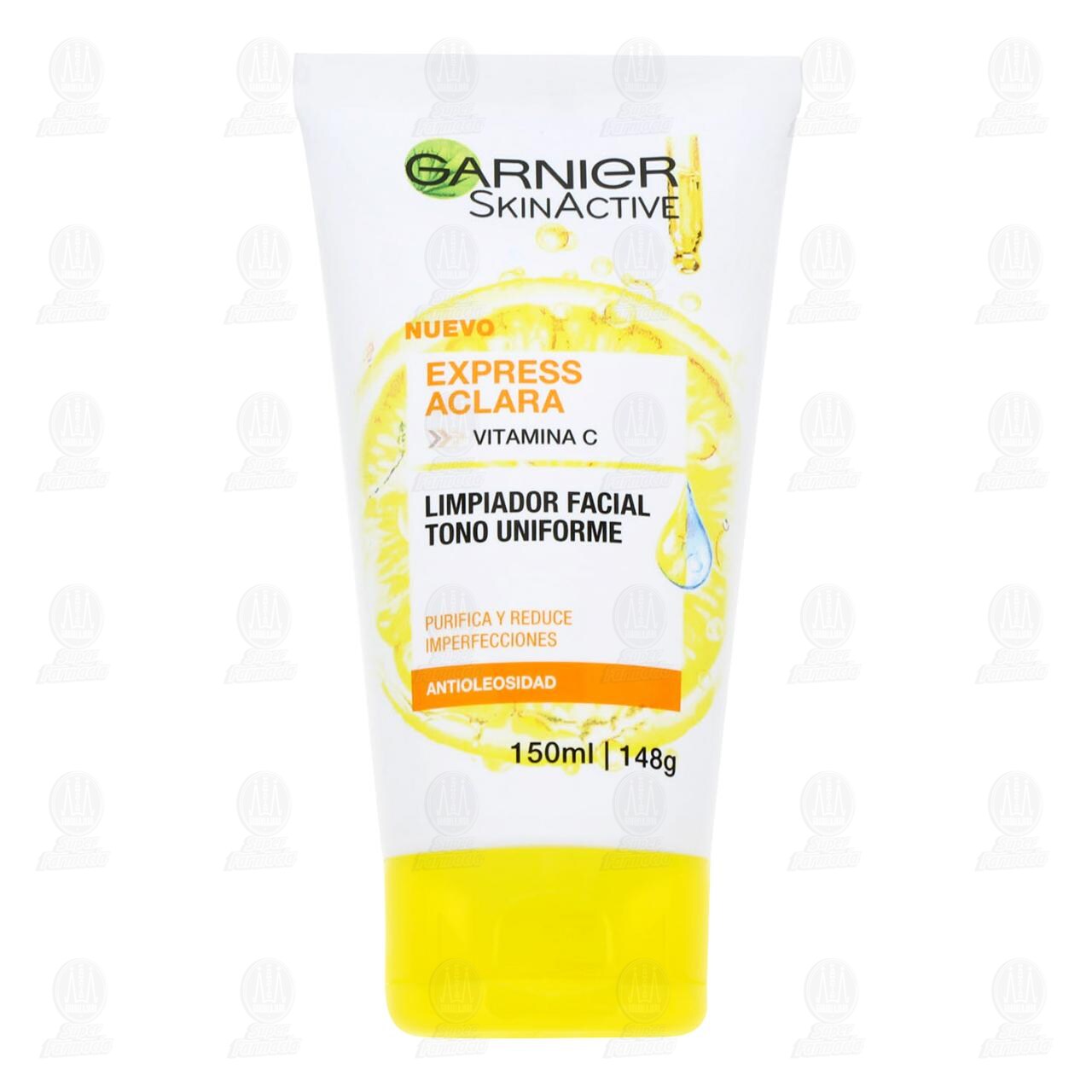 Gel Limpiador Facial Garnier SkinActive Express Aclara, 150 ml. image number 0