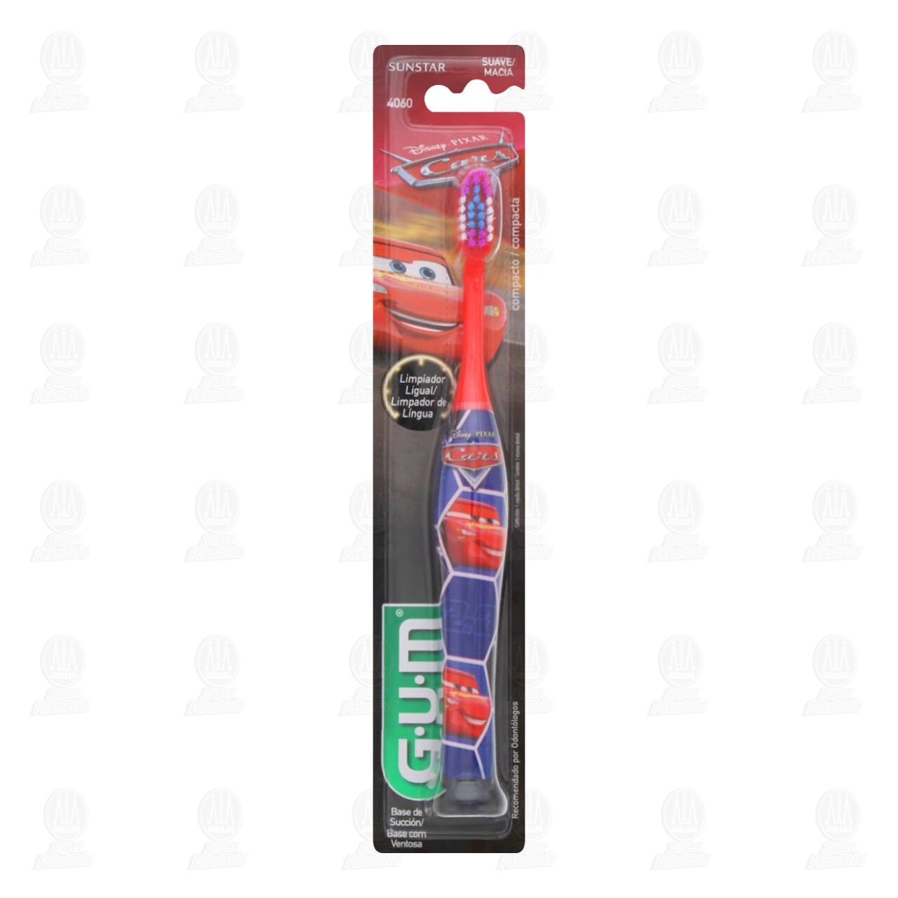 Cepillo Dental Sunstar Gum Cars Infantil Suave, 1 pz.