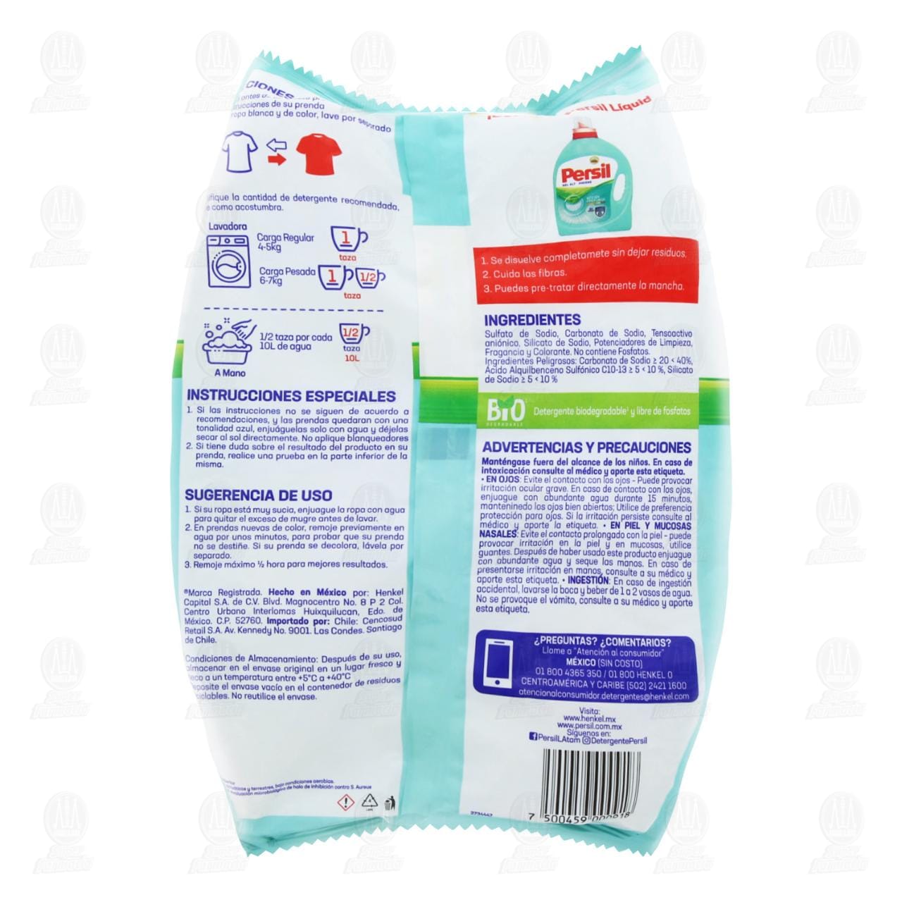 Detergente en Polvo Persil Alta Higiene, 900 gr. image number 1