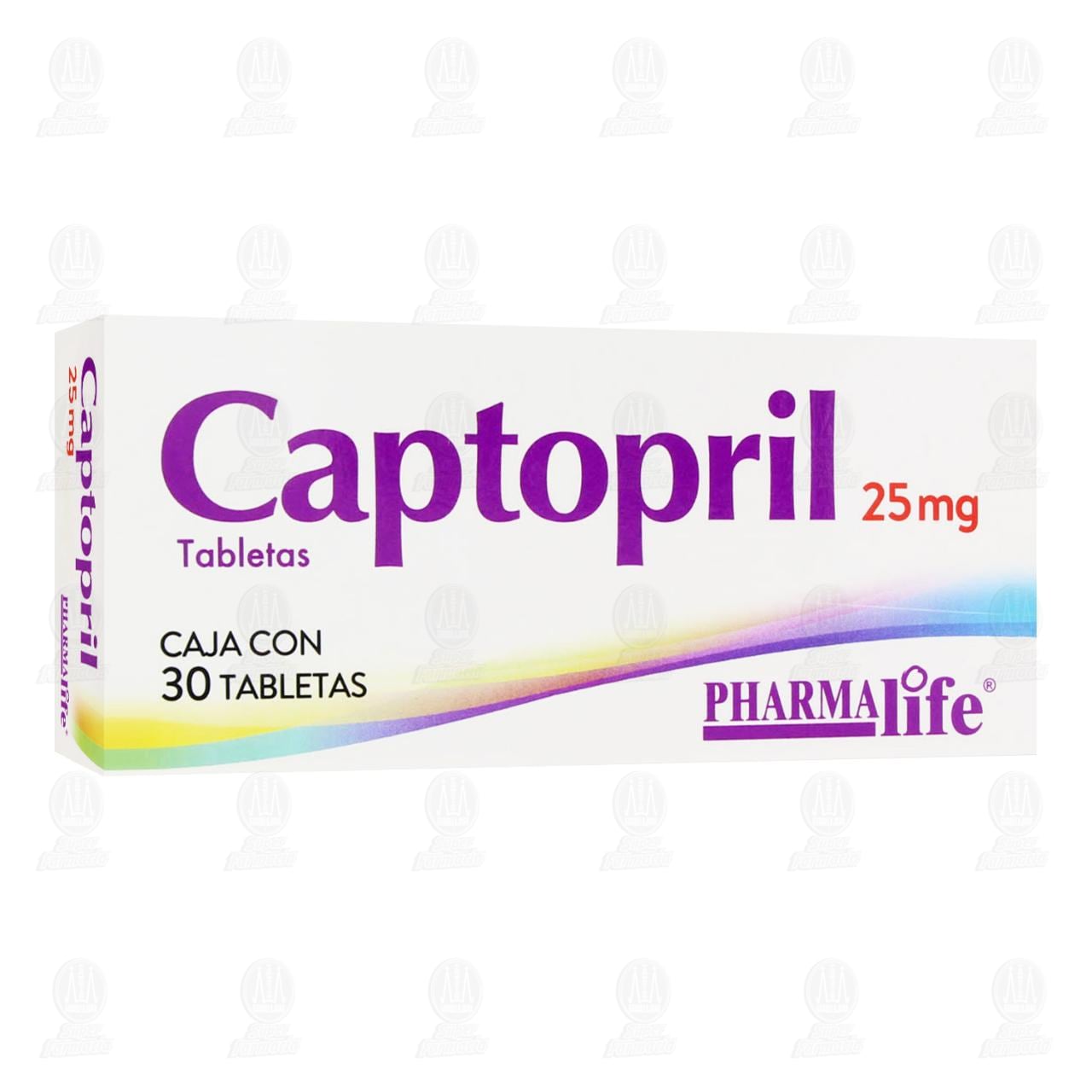 Captopril 25 mg, 30 Tabletas Pharmalife.