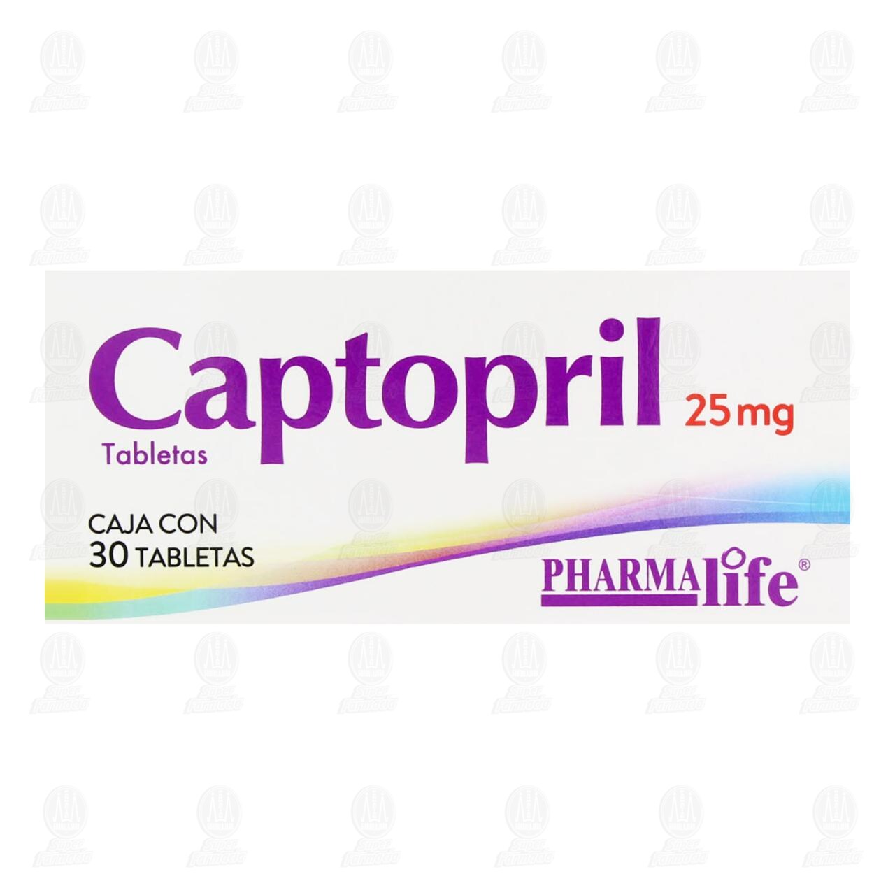 Captopril 25 mg, 30 Tabletas Pharmalife. image number 1