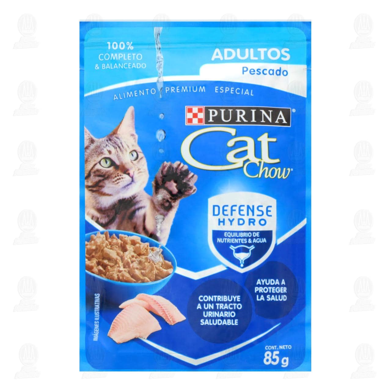 Alimento Húmedo Purina Cat Chow Pescado para Gatos Adultos, 85 gr.