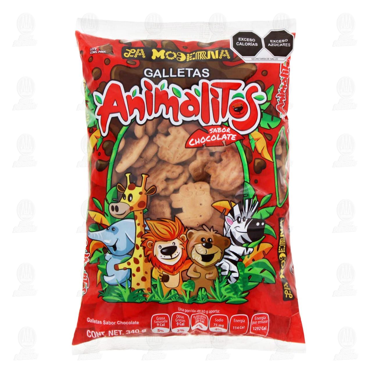 Galletas Animalitos Sabor Chocolate, 340 gr. image number 0