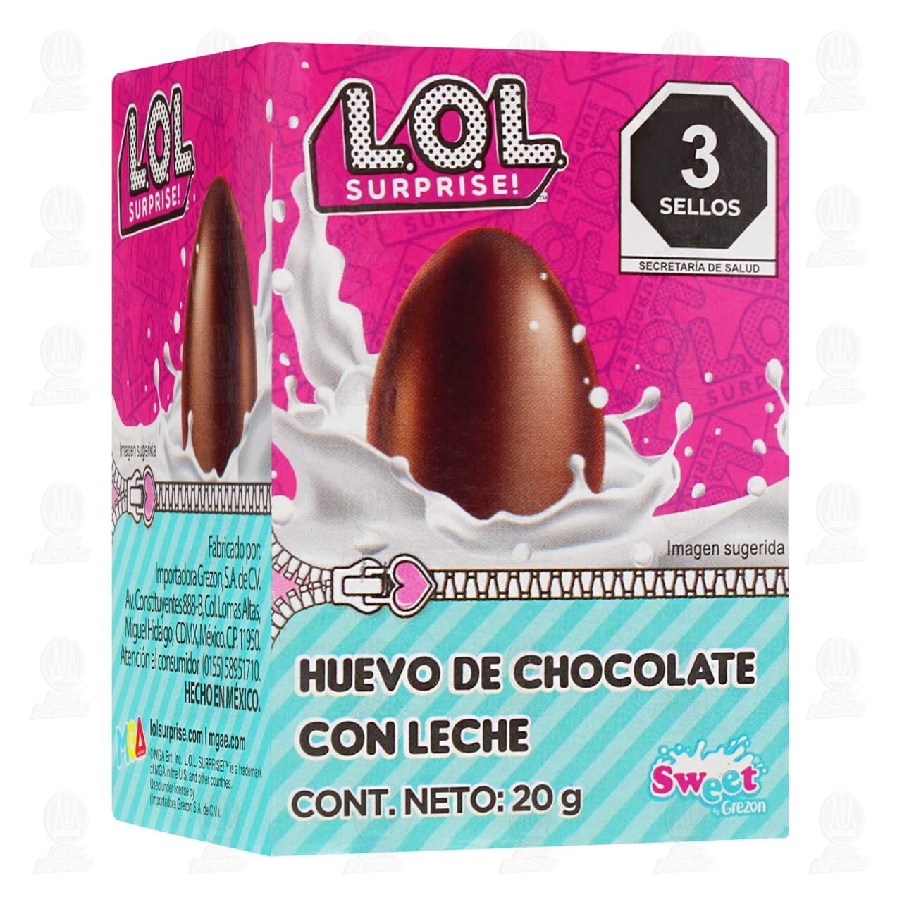Chocolate Sweet LOL Surprise Huevo Sorpresa, 20 gr. image number 0