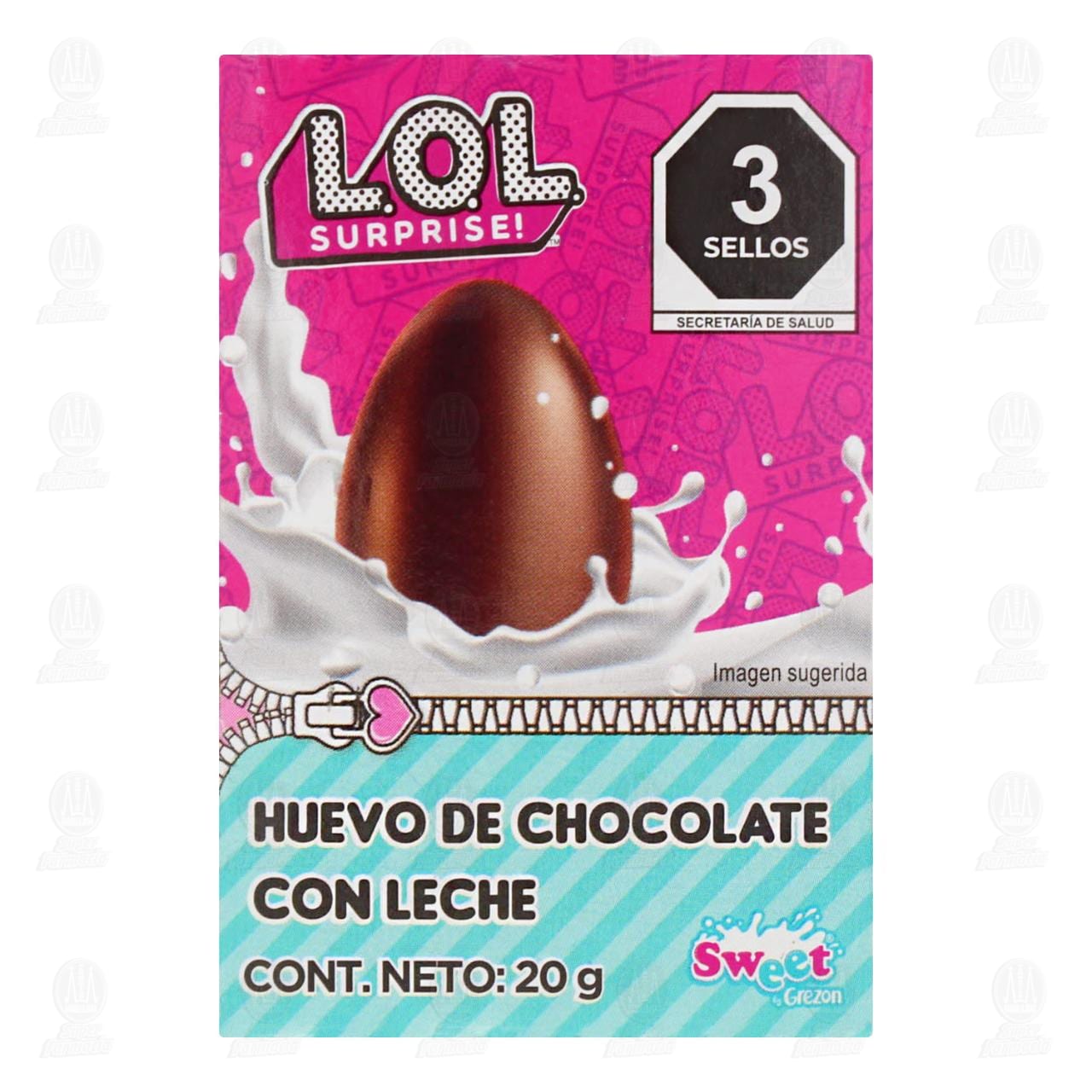 Chocolate Sweet LOL Surprise Huevo Sorpresa, 20 gr. image number 1