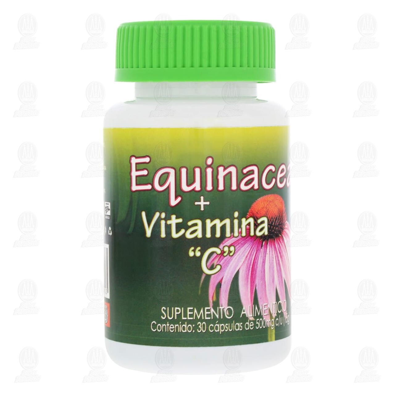 Anahuac Equinacea + Vitamina C 500 mg, 30 Cápsulas. image number 0
