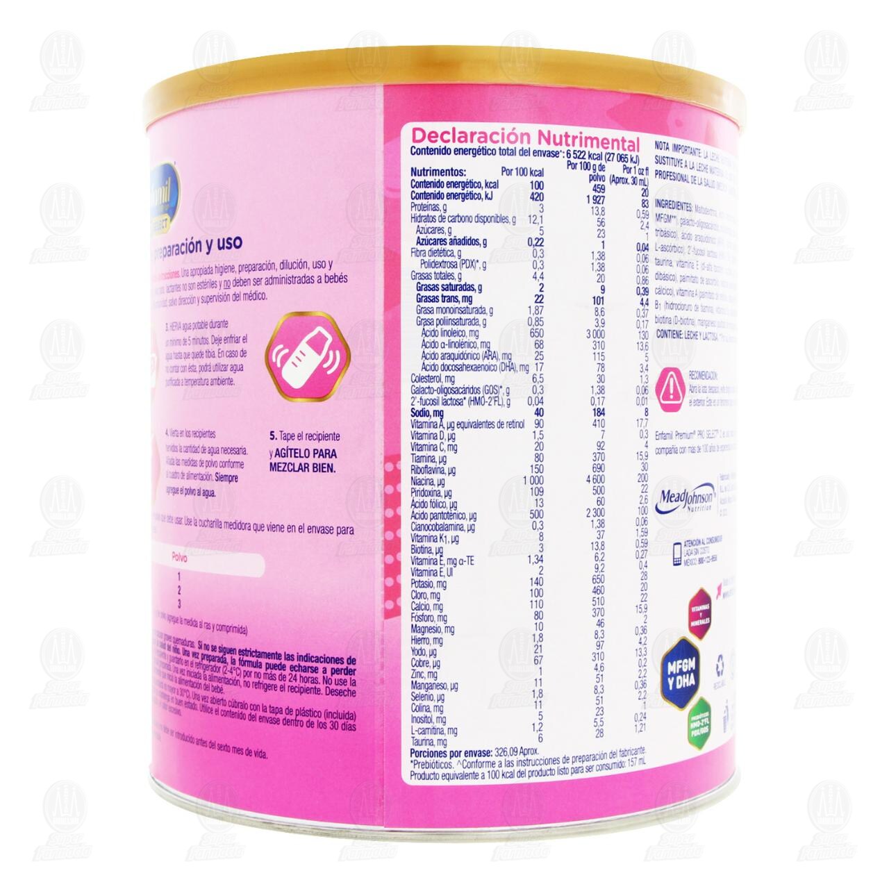 Enfamil Premium Pro Select Etapa 2 F&oacute;rmula Infantil de 6 a 12 Meses, 1.5 kg. image number 2