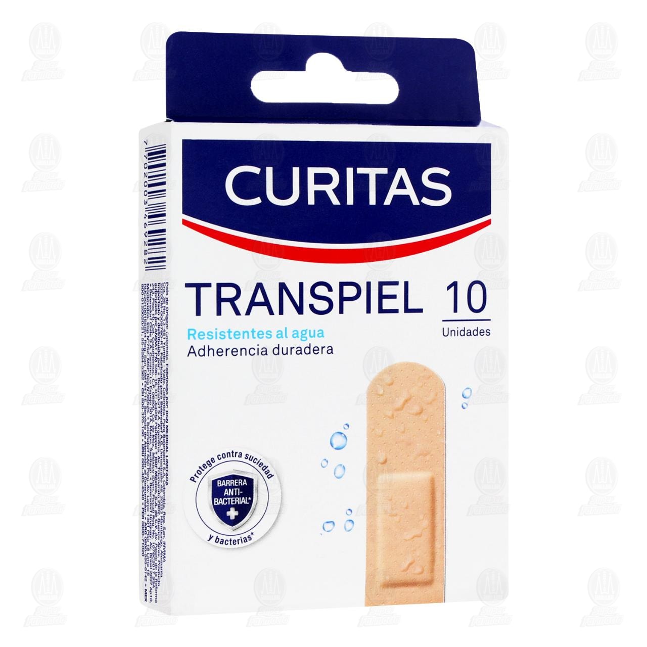 Banditas Adhesivas Curitas Transpiel, 10 pzas. image number 0
