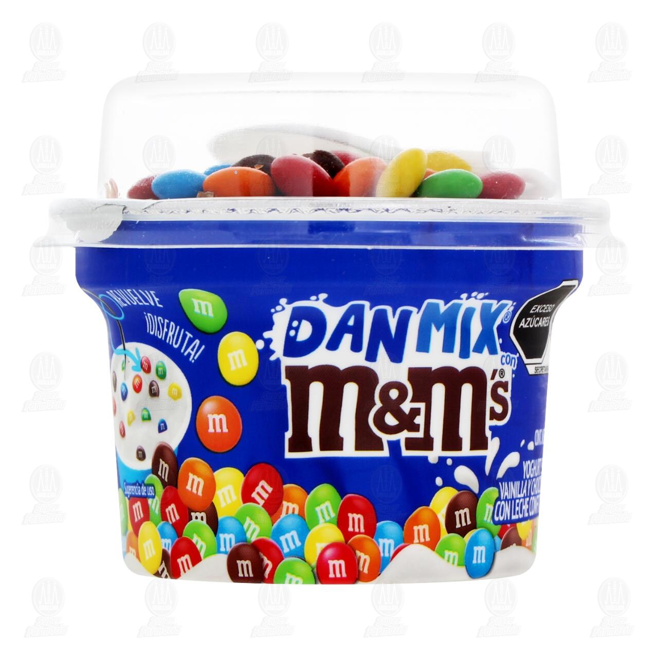 Yoghurt Dan Mix con M&M's Sabor Vainilla y Chocolate, 110 gr. image number 0