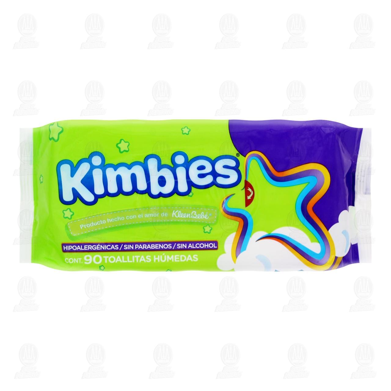 Toallitas para Bebé Kimbies KleenBebé Durazno y Aloe, 90 pzas.