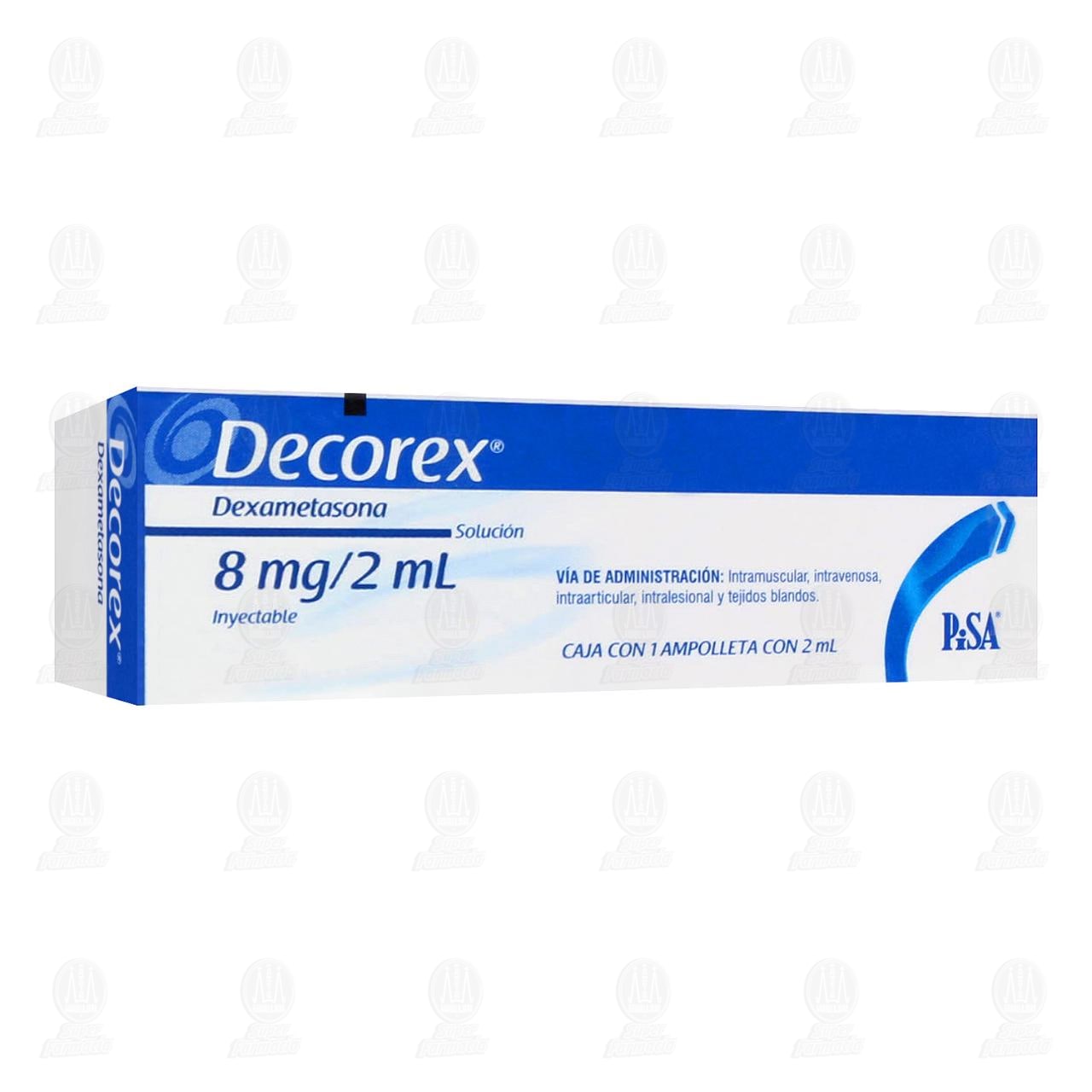 Imagen para Decorex 8mg/2ml Solución Inyectable (Dexametasona)