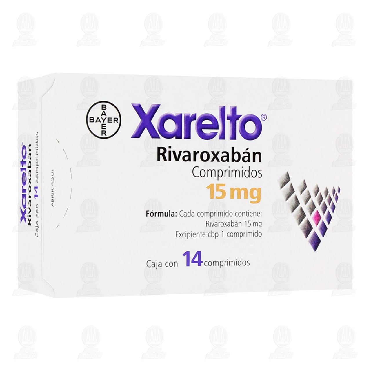 Imagen para Xarelto 15mg 14 Comprimidos  (Rivaroxabán)