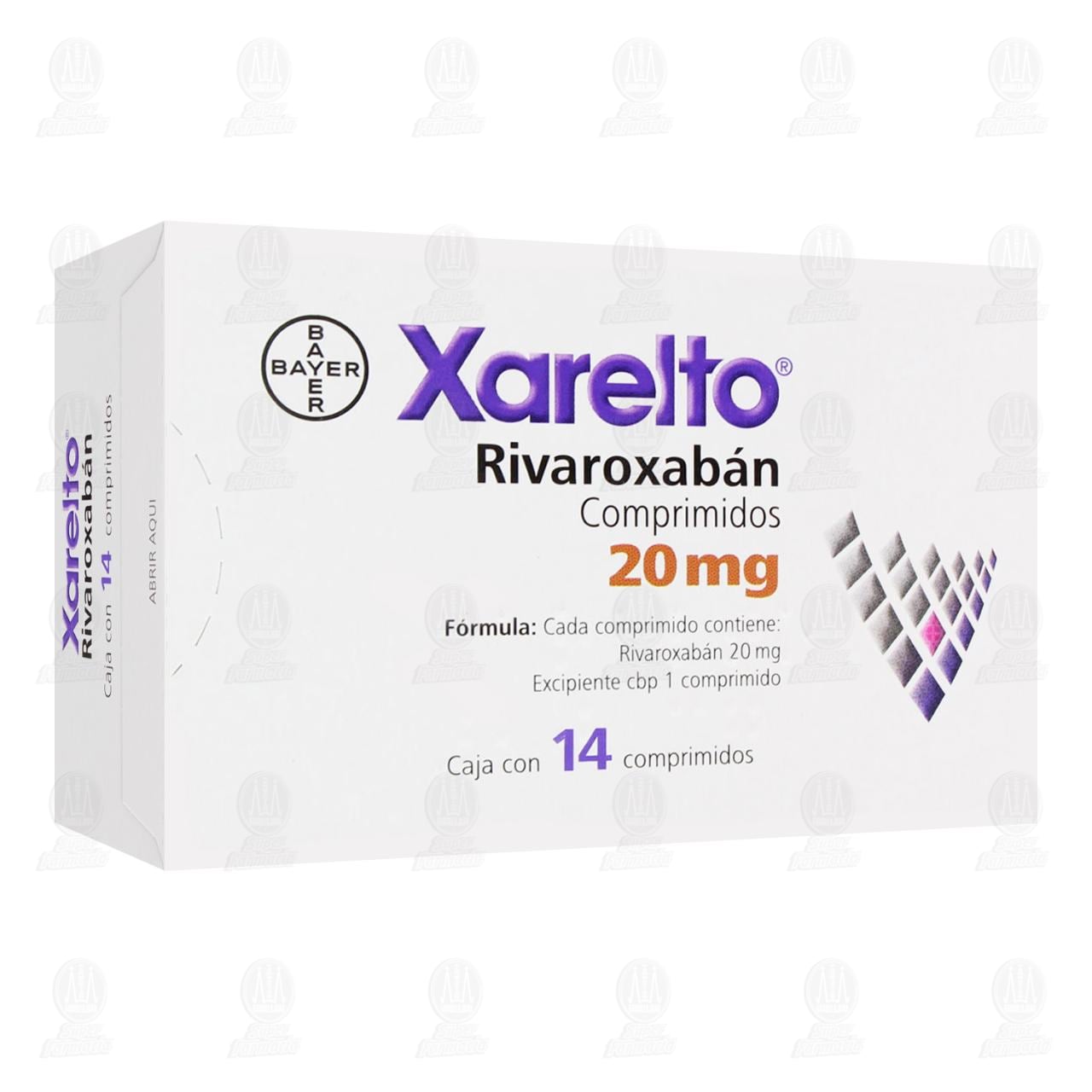 Imagen para Xarelto 20mg 14 Comprimidos  (Rivaroxabán)