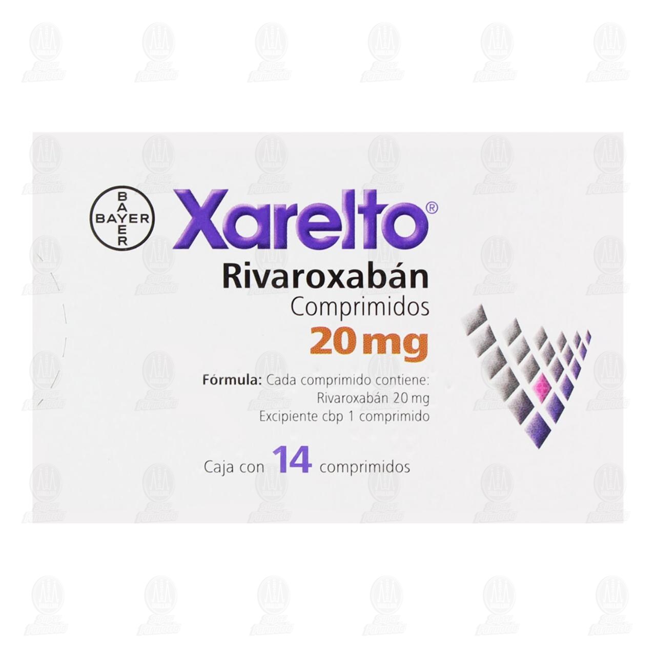 Xarelto 20 mg, 14 Comprimidos. image number 1