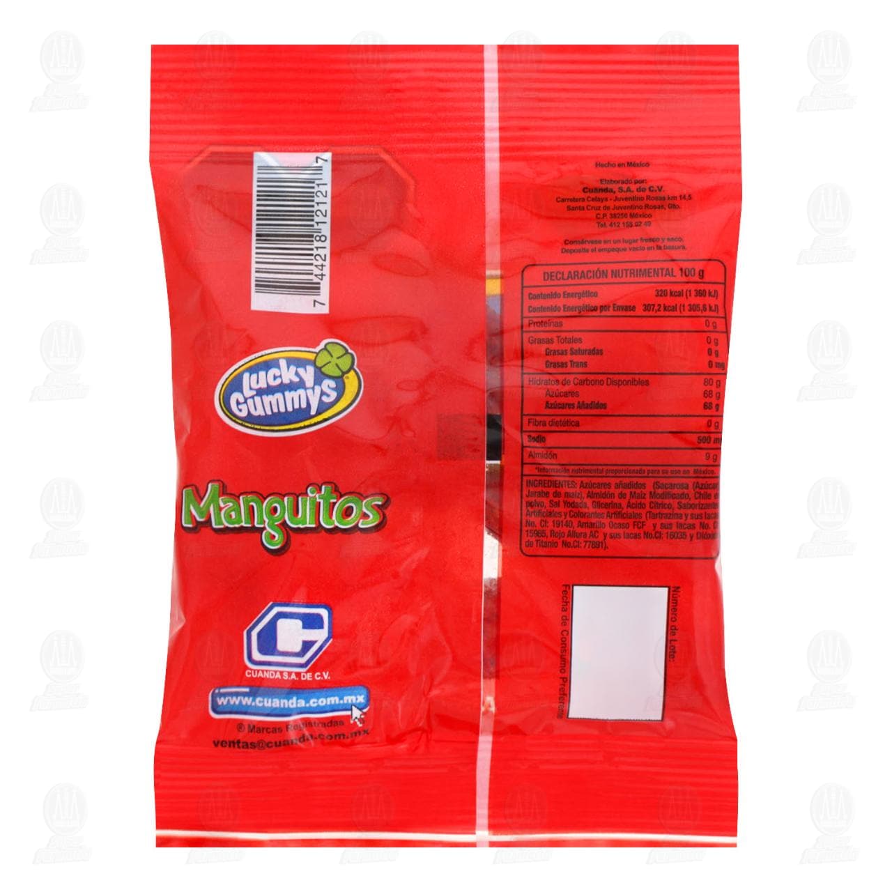 Gomitas Lucky Gummys Manguitos, 96 gr. image number 1