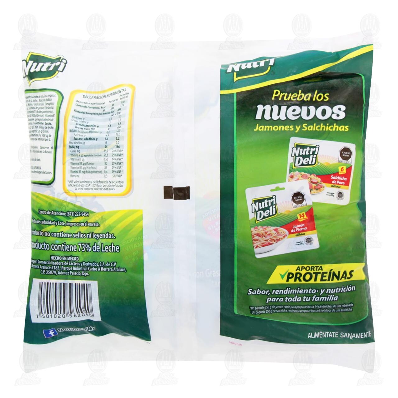 Producto L&aacute;cteo Nutri, 900 ml 3 pzas. image number 1