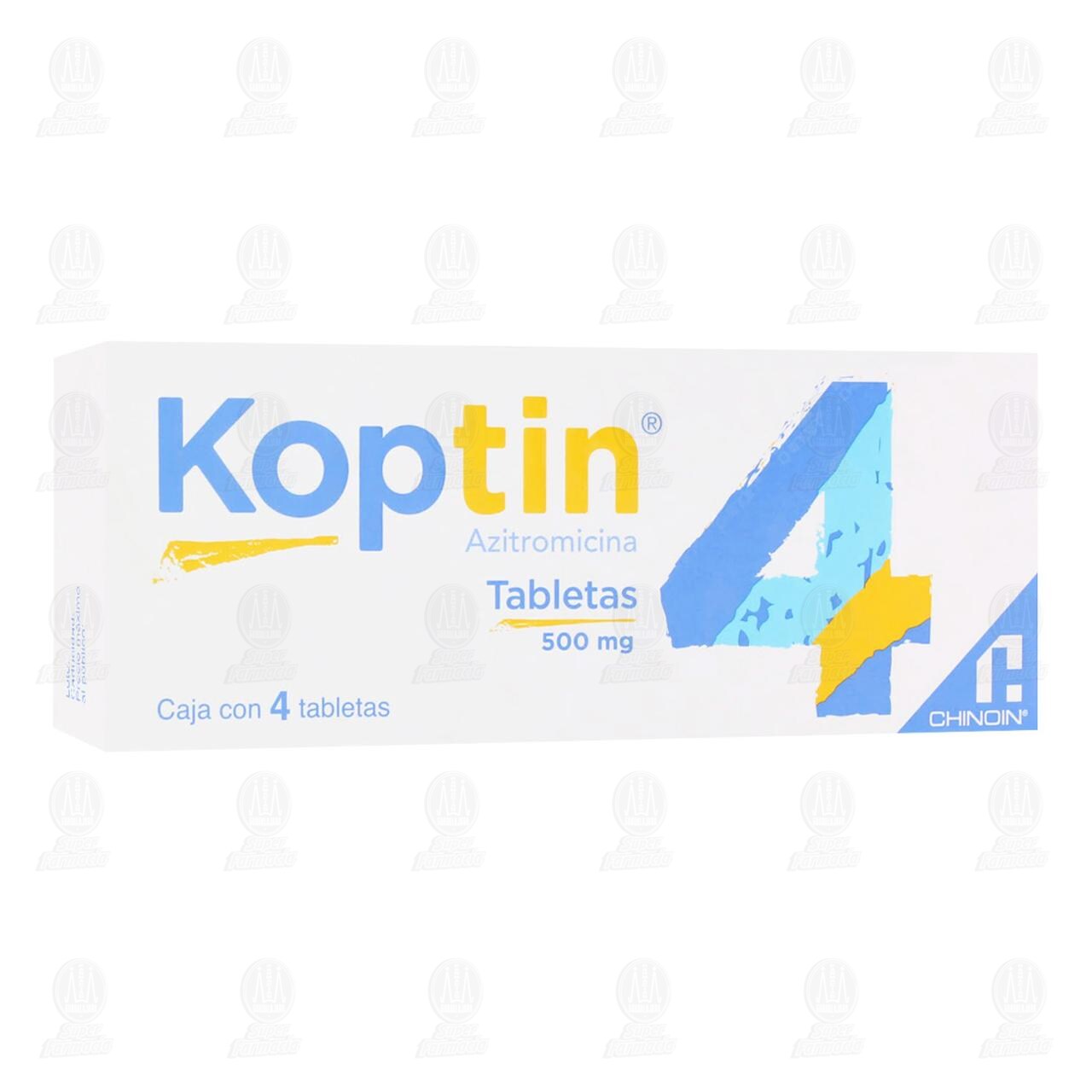 Koptin 500 mg, 4 Tabletas. image number 0