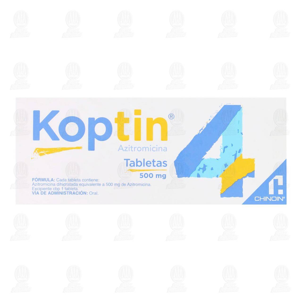 Koptin 500 mg, 4 Tabletas. image number 2