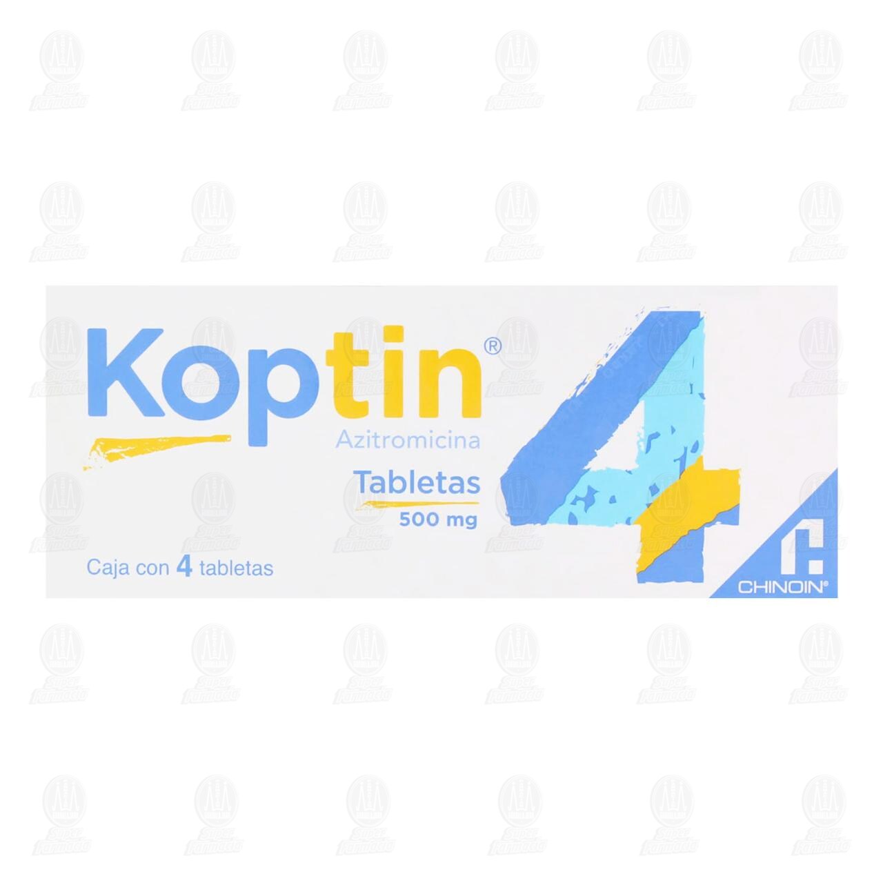 Koptin 500 mg, 4 Tabletas. image number 1