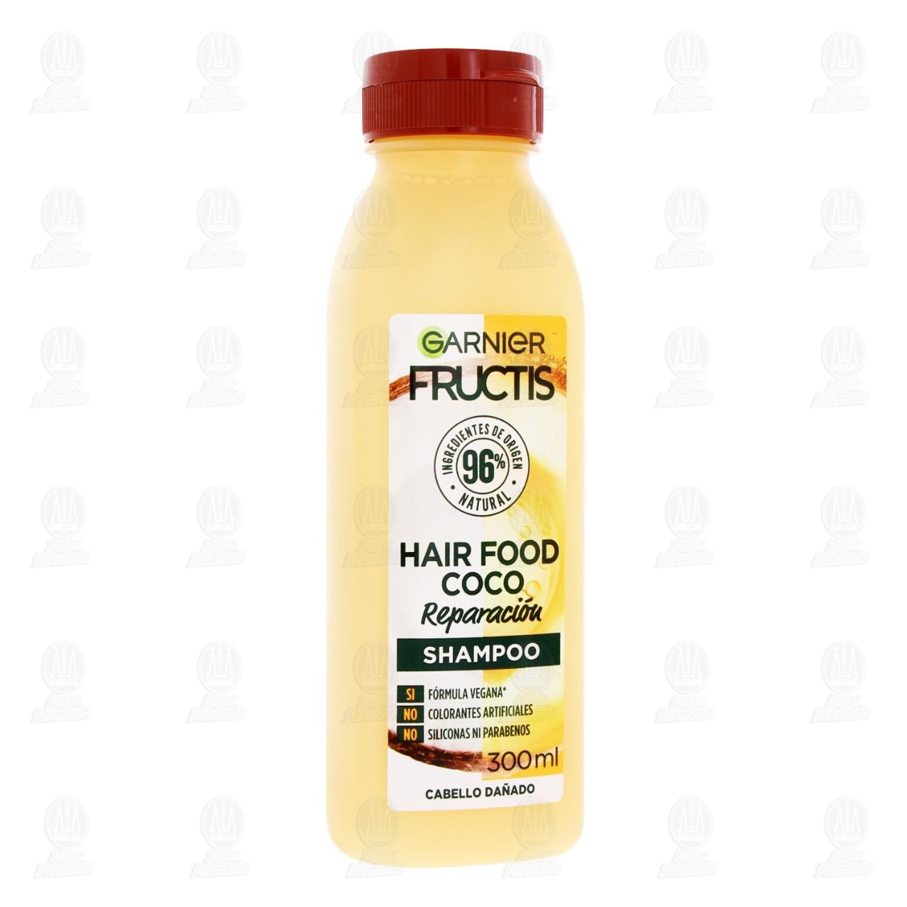 Imagen para Shampoo Fructis Hair Food Coco Reparación, 300 ml.