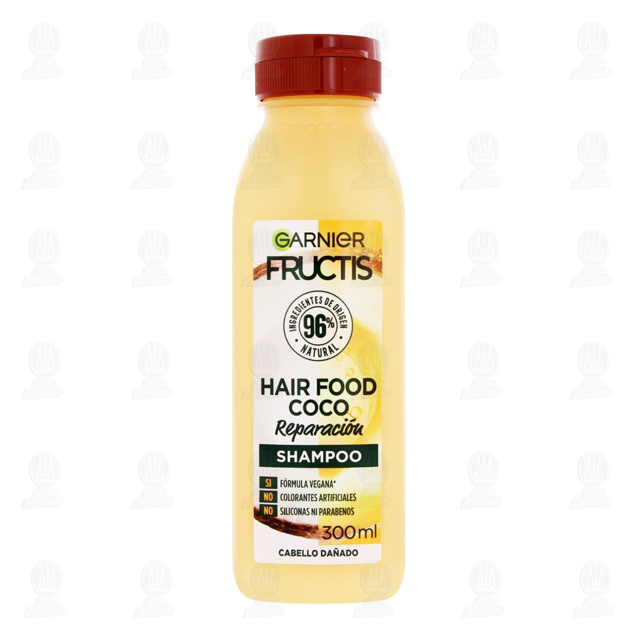 Shampoo Garnier Fructis Hair Food Coco Reparación, 300 ml. image number 1