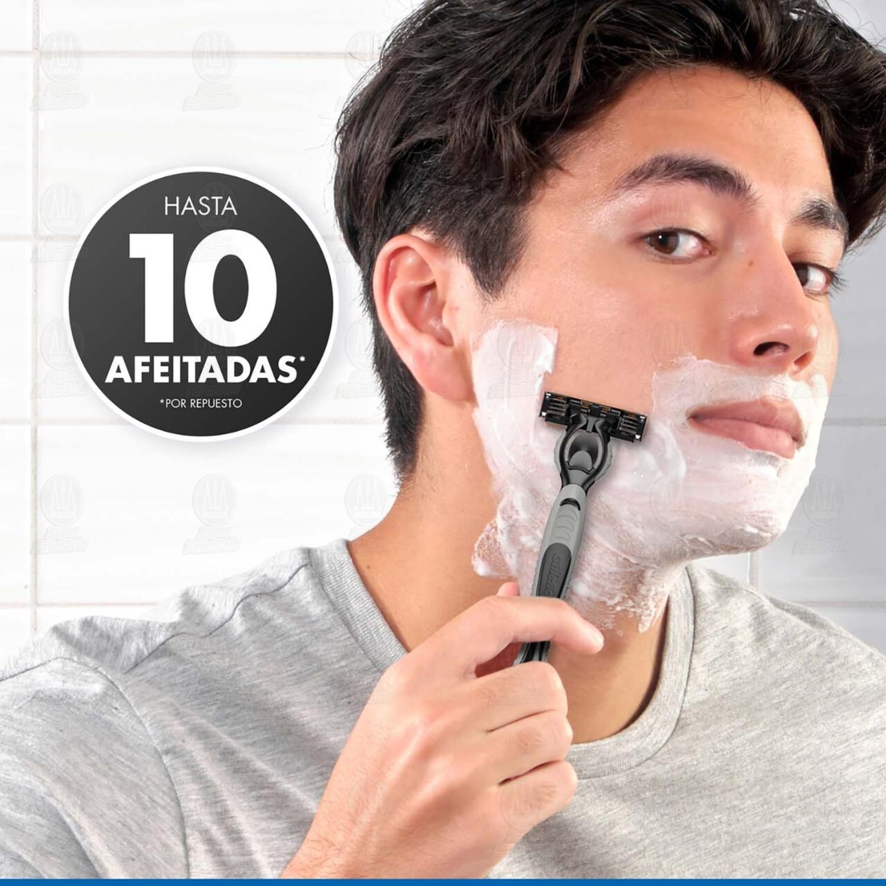 M&aacute;quina para Afeitar Gillette Sensor 3 con Cartuchos, 5 pzas. image number 4