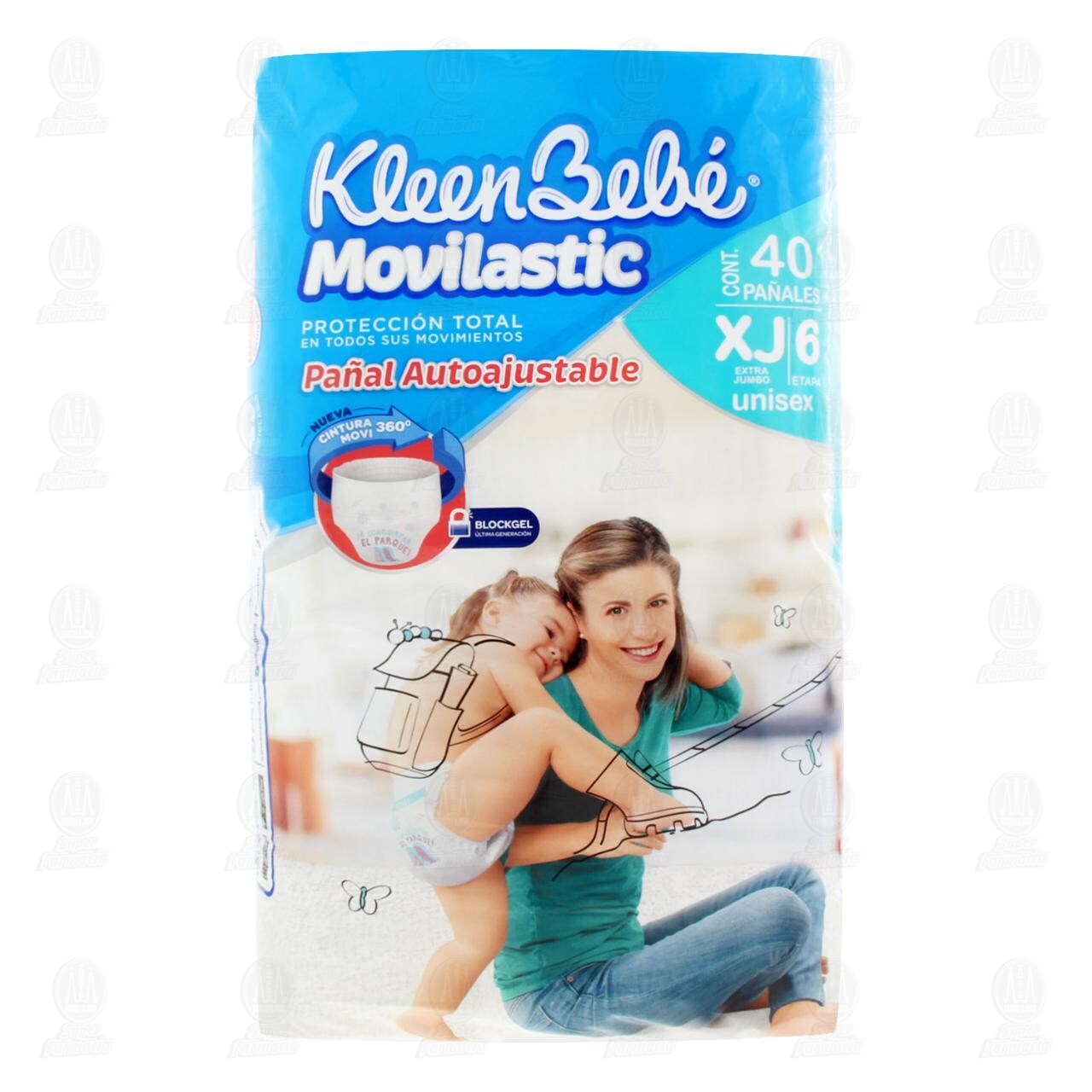 Pañales para Bebé KleenBebé Movilastic Etapa 6 Talla XJ, 40 pzas. image number 1