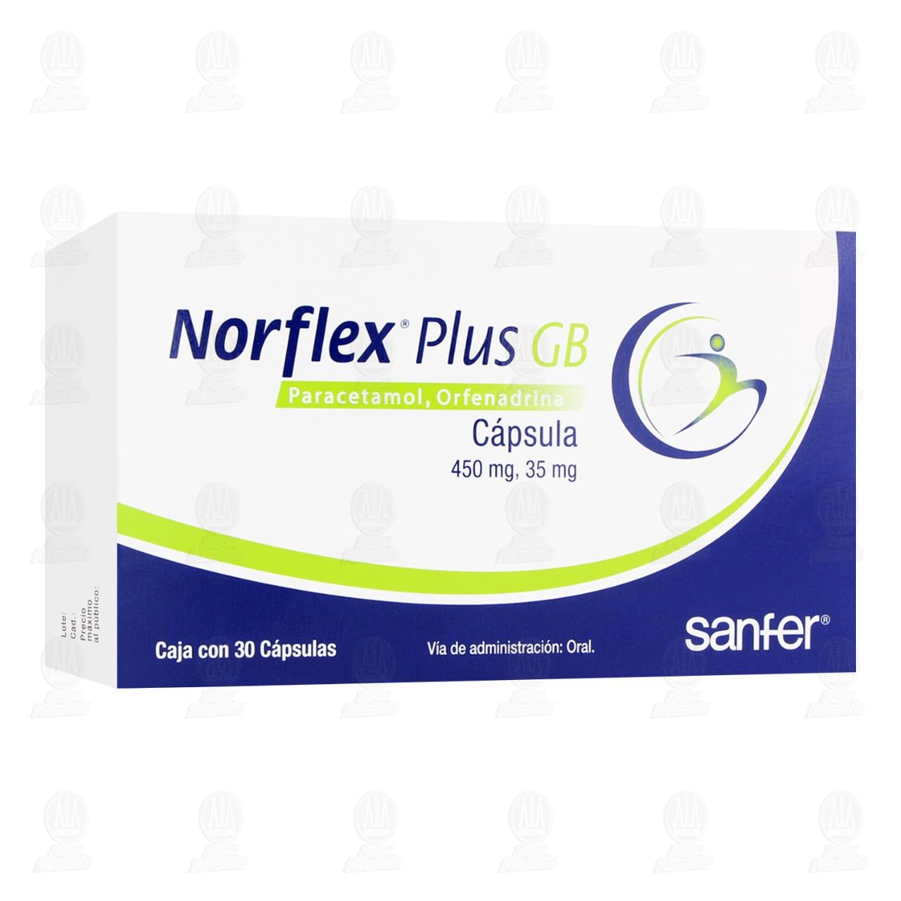 Norflex Plus Gb 450mg 35mg 30 Capsulas