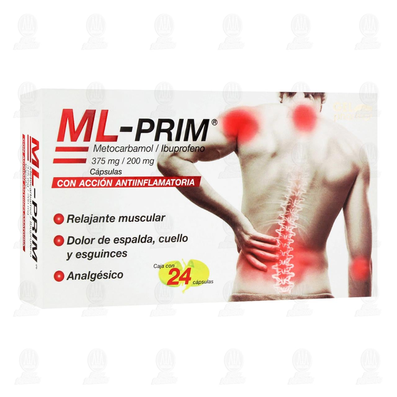 ML-PRIM 375mg/200mg, 24 Cápsulas.