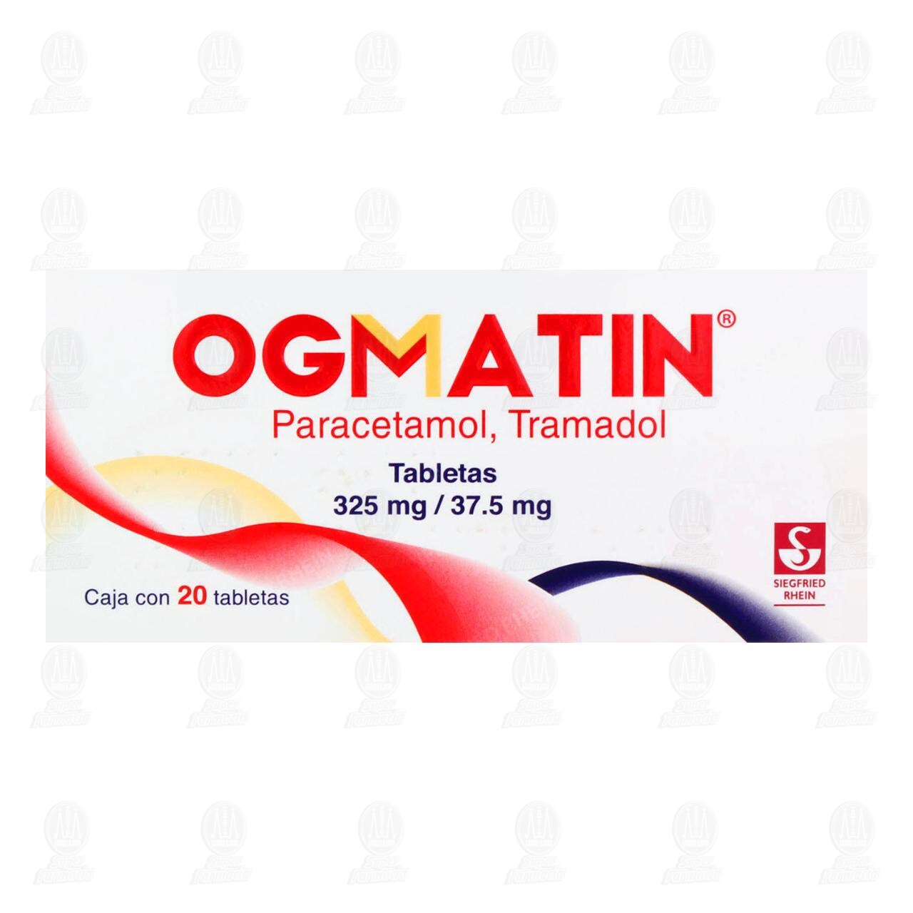 Ogmatin 325mg/37.5mg, 20 Tabletas. image number 1